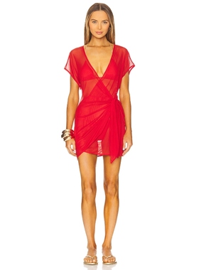 Vix Swimwear EMILY 裹身 红色 y2k辣妹风REVOLVE小众新款