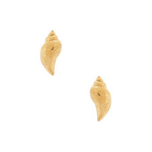 Heaven Mayhem金色耳饰度假风早秋新品贝壳造型耳环REVOLVE