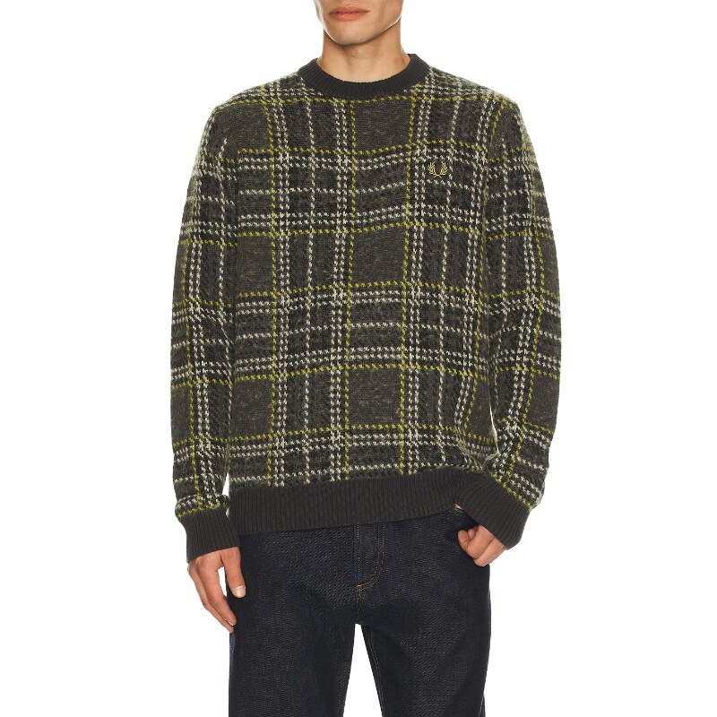 Fred Perry BRUSHED TARTAN 套衫REVOLVE小众新款