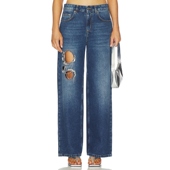 春季 新品 AREA 牛仔裤 蓝色REVOLVE小众