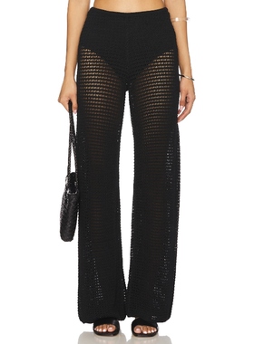 [冬季新品]DEVON WINDSOR TARA 长裤 黑色美式休闲风REVOLVE小众