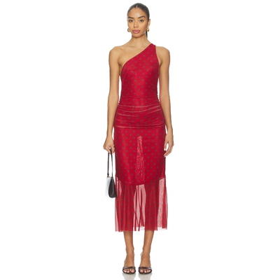 House of Sunny POLKA DOT 裙子 红色REVOLVE小众新款