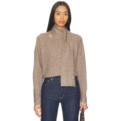 Line & Dot BILLIE 围巾毛衣 灰褐色REVOLVE小众新款