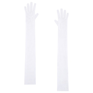 Norma Kamali 诺玛 卡玛丽 Long Gloves 白色REVOLVE小众新款