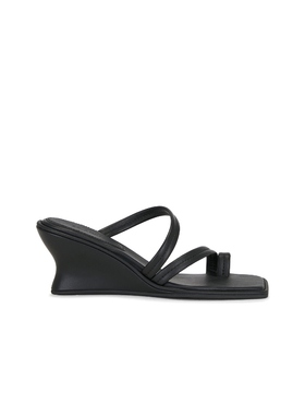 St. Agni Soft Strap Contour Wedge 黑色 女款REVOLVE小众新款
