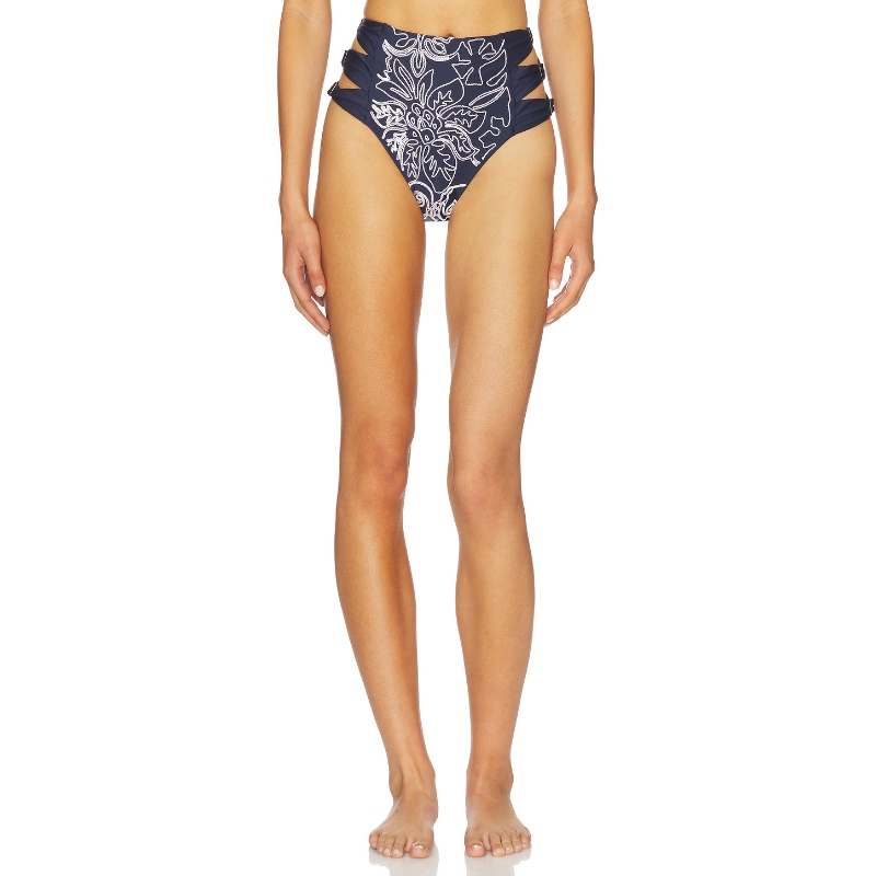 Agua Bendita WILLA BATIK 高腰比基尼下装 藏青色 y2k辣妹风REVO