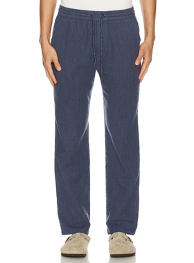 Marine Layer BRUSHED SELVAGE 休闲长裤 蓝色REVOLVE小众新款