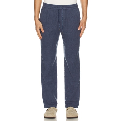 Marine Layer BRUSHED SELVAGE 休闲长裤 蓝色REVOLVE小众新款