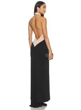 Nue Studio SOLANGE 裙子 黑色REVOLVE小众新款