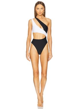 lovewave THE TENZIN 一件式泳装 黑色，白色REVOLVE新款