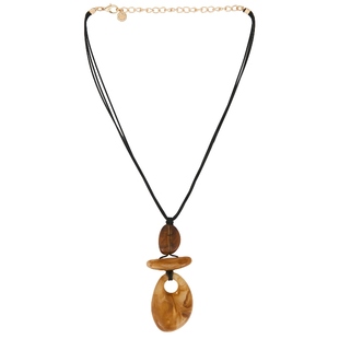 Juness Reasons Cord Pendant 棕色REVOLVE小众 Necklace Other