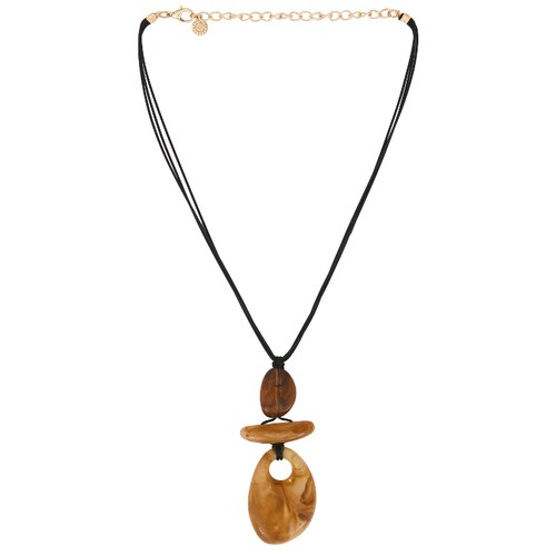 8 Other Reasons Juness Cord Pendant Necklace 棕色REVOLVE小众