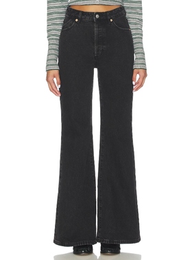 [冬季新品]ROLLA'S EASTCOAST 喇叭口 黑色美式复古风REVOLVE小众