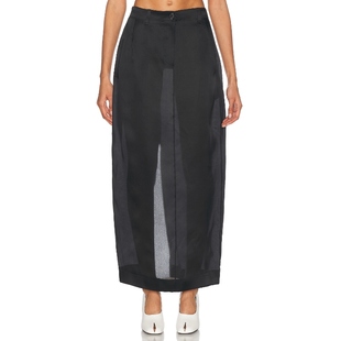 黑色REVOLVE小众 半身裙 KHAITE LUCIAN