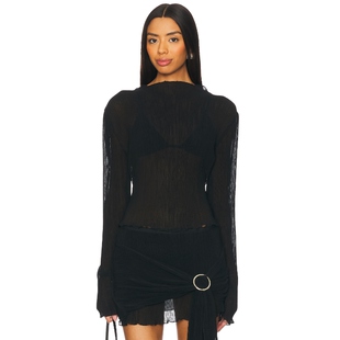 FORD y2k辣妹风REVOLVE小众新款 长袖 黑色 上装 LIONESS
