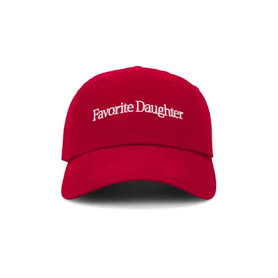 Favorite Daughter CLASSIC LOGO 棒球帽 红色 REVOLVE小众新款