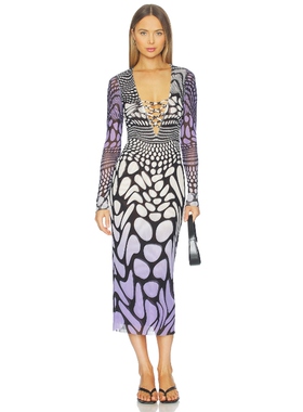 AFRM CAMBRIA 裙子 紫色REVOLVE小众新款