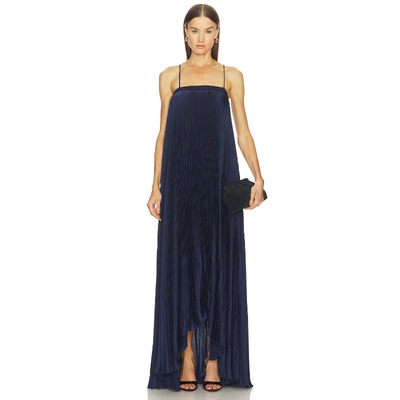 Lovers and Friends MAE 长裙 藏青色REVOLVE小众新款