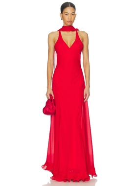 DELFI ESTELLE 裙子 红色REVOLVE小众新款