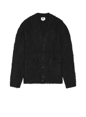 Obey 针织开衫上衣黑色系扣经典款男士羊毛衫REVOLVE时尚冬季保暖