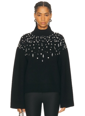 retrofete CHRISTA 毛衣 黑色羊毛衫REVOLVE小众新款