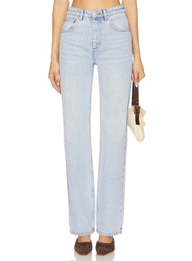 [冬季新品]SER.O.YA BROOKLYN 直筒牛仔裤 蓝色美式复古风REVOLVE