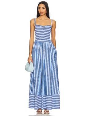 Show Me Your Mumu DIXIE 长裙 蓝色REVOLVE小众