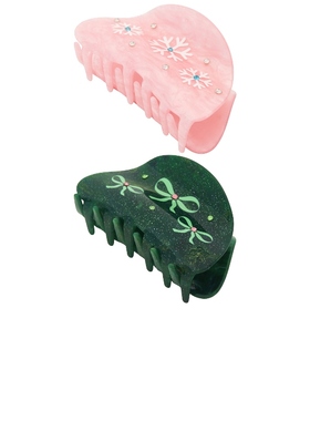 Frasier Sterling WINTER WONDERLAND 爪夹套装（2个） Beauty: M