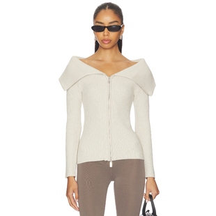 奶油色REVOLVE小众新款 毛衣 CRYSTAL BLANKNYC