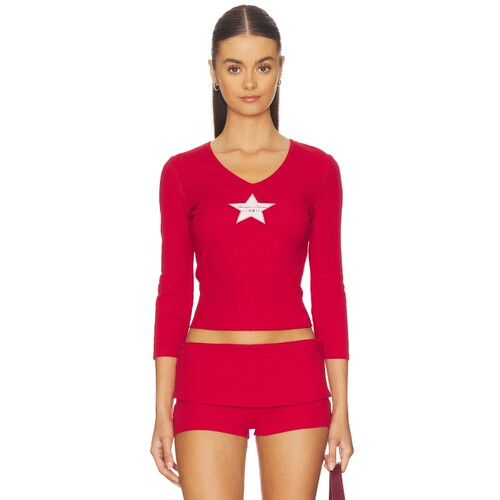 Frankies Bikinis VENUS COTTON RIBBED TEE 衬衫 26春夏新品 rev