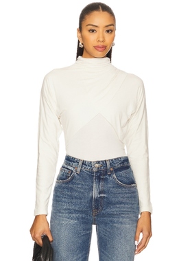 [冬季新品]Auteur Studio 白色y2k辣妹风长袖上衣REVOLVE