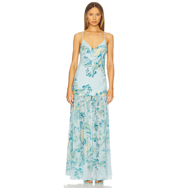 HEMANT AND NANDITA 长裙 Baby BlueREVOLVE小众新款