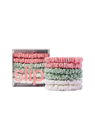 slip SKINNY SCRUNCHIES SET OF 6 束发带套件 七夕礼物REVOLVE B