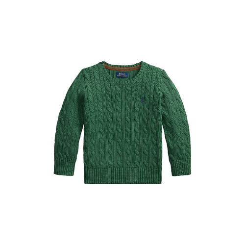 Polo Ralph Lauren绿色上装绞花复古风针织衫童装REVOLVE