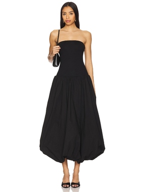 MylaYin同款Lovers and Friends 抹胸连衣裙性感泡泡长裙REVOLVE