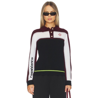 Casablanca POLO 衫 revolve小众新款 Black,Burgundy