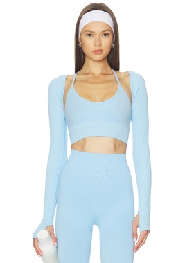 WellBeing + BeingWell PERRIE 短茄克衫 Baby Blue 美式休闲风RE