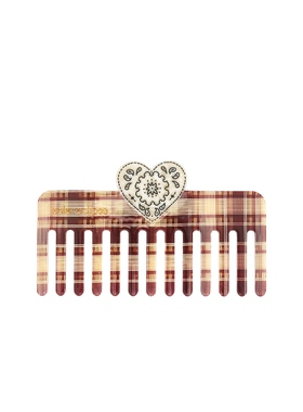 Solar Eclipse PAISLEY HEART DETANGLING WIDE TOOTH HAIR COMB