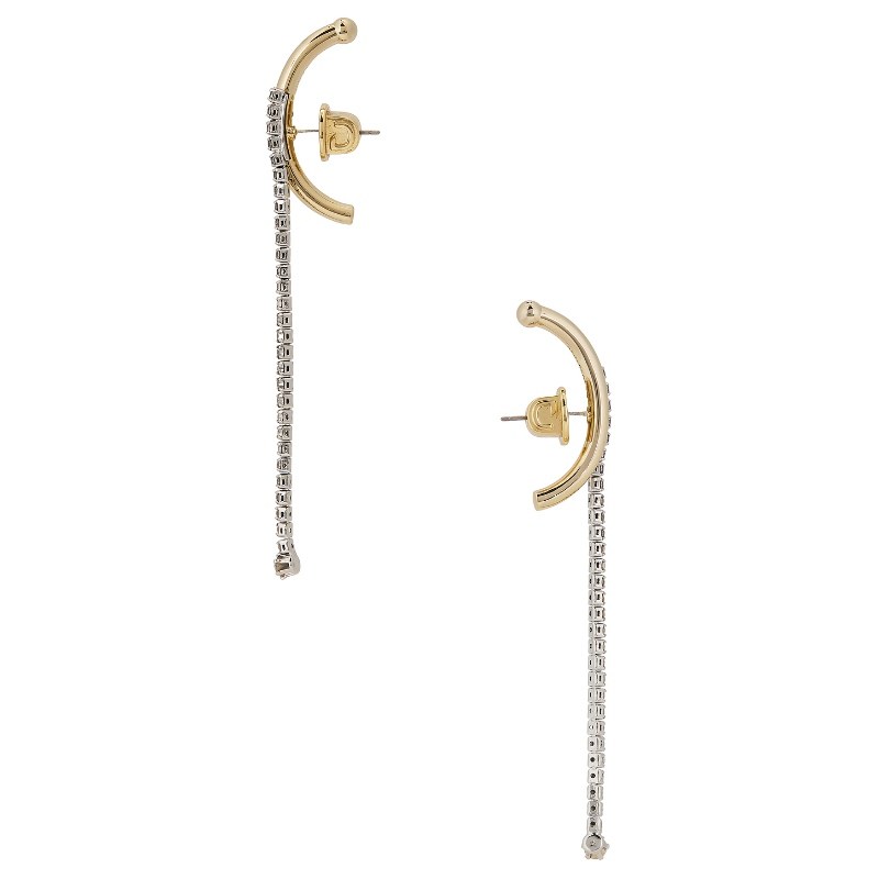 Demarson MELISSA 垂褶耳饰 金属金色REVOLVE小众新款