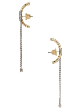 Demarson MELISSA 垂褶耳饰 金属金色REVOLVE小众新款