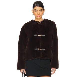 RHODA FAUX 美式 and 休闲风REVOLV 棕色 Friends 夹克 Lovers FUR