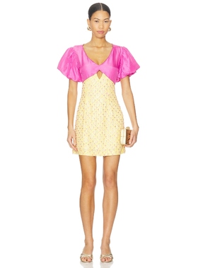 LA FUORI DRESS 裙子 黄色REVOLVE小众新款