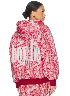 Boys Lie MANHUNT 连帽夹克 红色 运动复古风REVOLVE小众新款