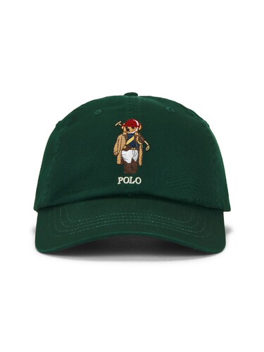 Polo Ralph Lauren深绿色小熊棒球帽刺绣设计感经典鸭舌帽REVOLVE
