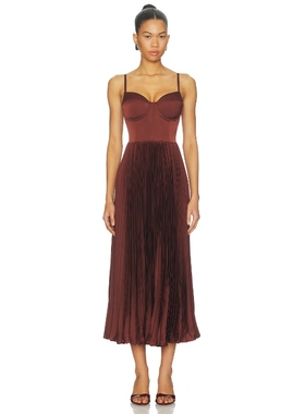 ASTR the Label ELYSSA 裙子 铁锈色REVOLVE小众新款