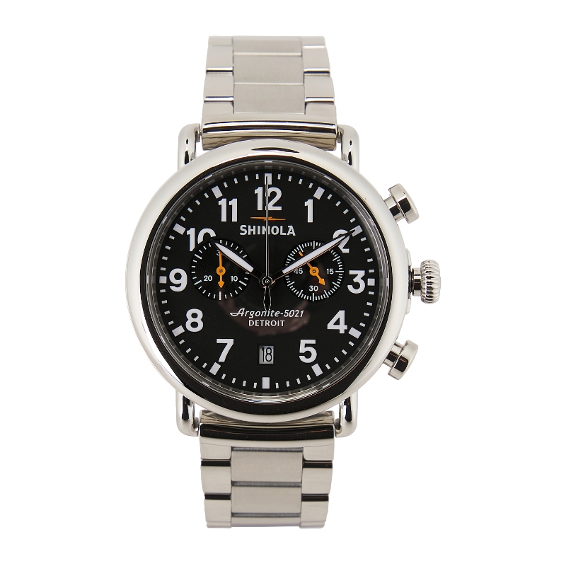 Shinola RUNWELL 手表 金属银色 REVOLVE小众新款