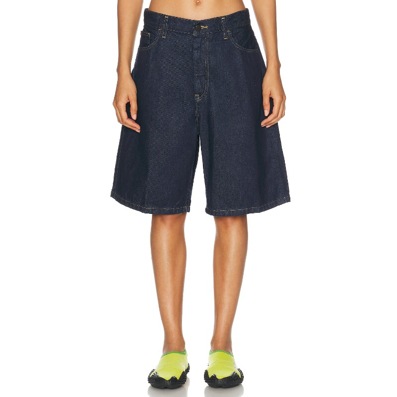 Carhartt WIP深蓝色裤装牛仔通勤风秋冬新品阔腿休闲裤REVOLVE