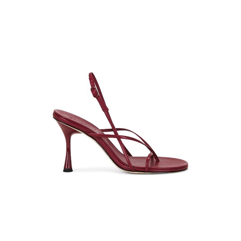 [春季新品]Studio Amelia WISHBONE 90高跟酒红色REVOLVE小众新款