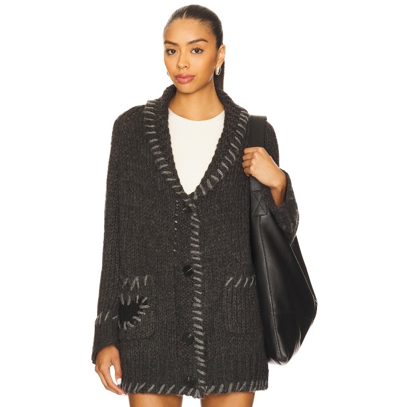 John & Jenn by Line 中长款针织开衫保暖外套REVOLVE小众新款