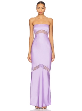 [冬季新品]Runaway The Label MELROSE 长裙 紫色REVOLVE小众